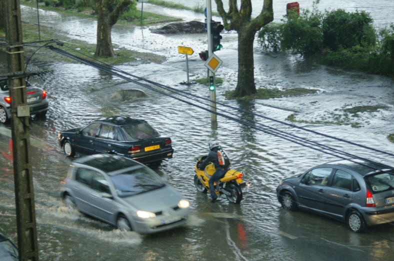Le quai de la Madeleine constamment inondé lors de fortes pluies