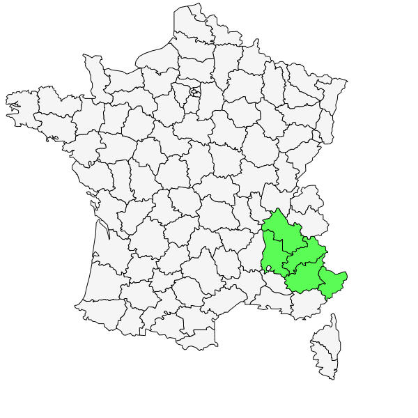 Répartition de Bupleurum petraeum L. ( Buplèvre des rochers )