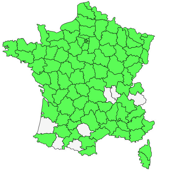 Répartition de Daucus carota L. ( Carotte sauvage )