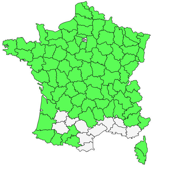 Répartition de Carex echinata Murray ( Laîche en étoiles )