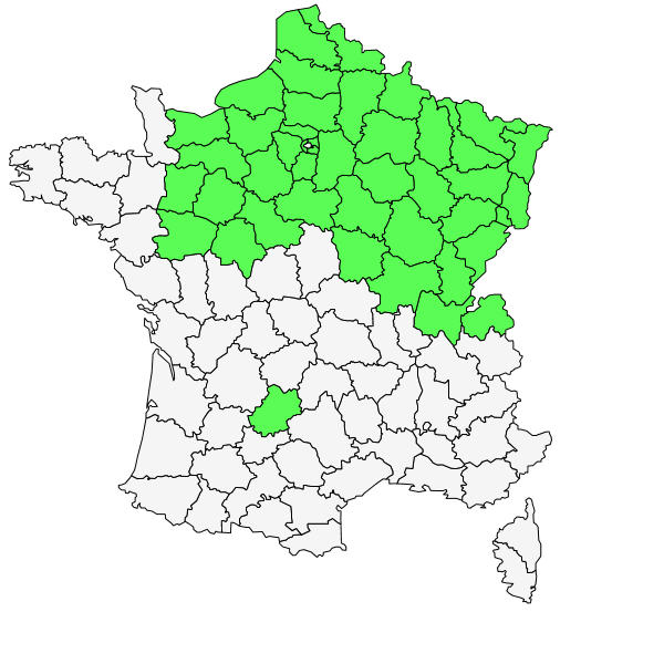 Répartition de Cirsium oleraceum (L.) Scop. ( Cirse des maraichers )