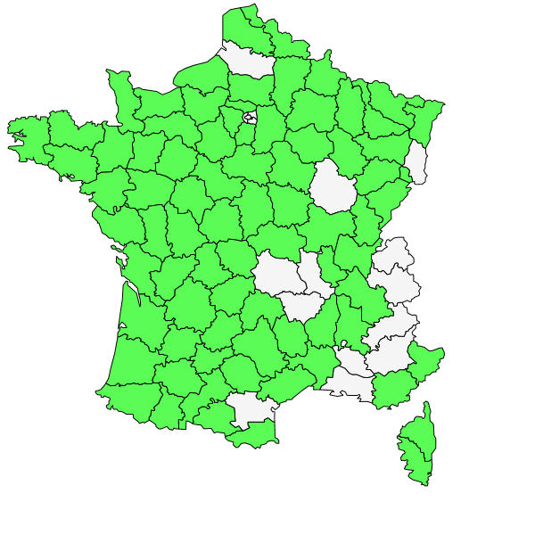 Répartition de Osmunda regalis L. ( Osmonde royale )