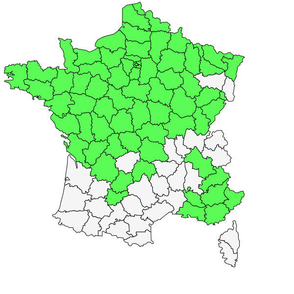 Répartition de Sonchus arvensis L. ( Laiteron des champs )