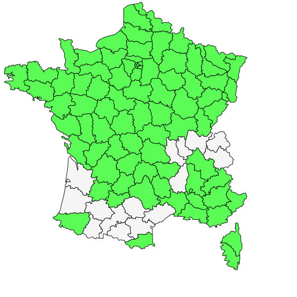 Répartition de Sonchus oleraceus L. ( Laiteron potager )