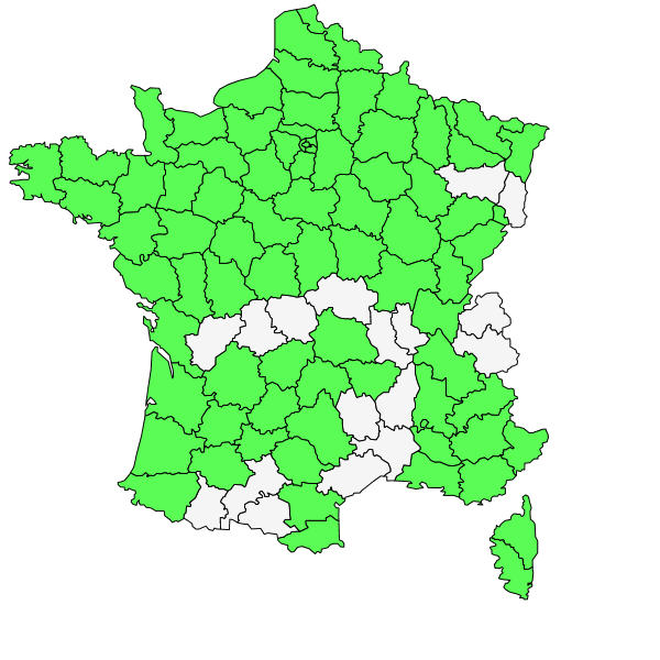Répartition de Helminthotheca echioides (L.) Holub ( Picride fausse-vipérine )