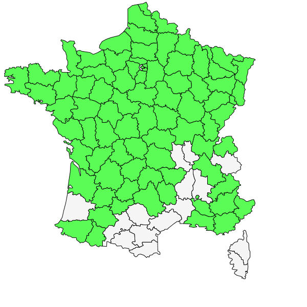 Répartition de Betonica officinalis L. ( Bétoine officinale )