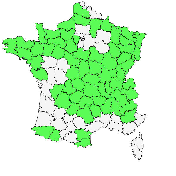 Répartition de Comarum palustre L. ( Comaret des marais )