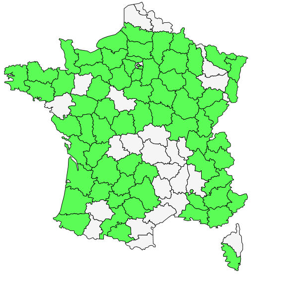 Répartition de Geranium sanguineum L. ( Géranium sanguin )