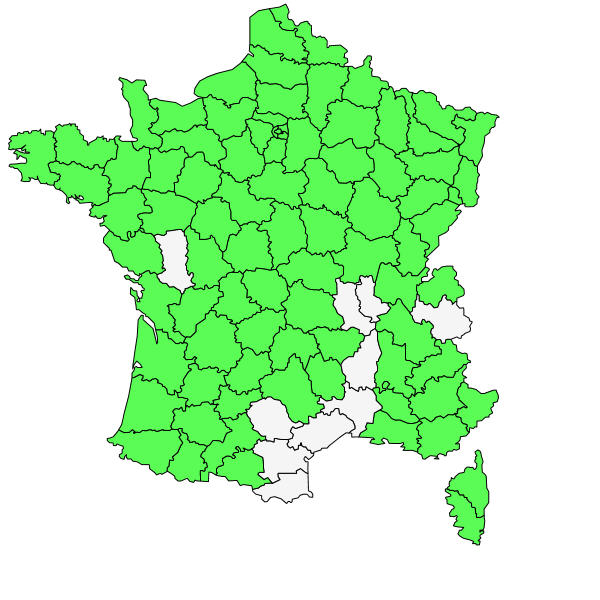 Répartition de Acer pseudoplatanus L. ( Érable sycomore )