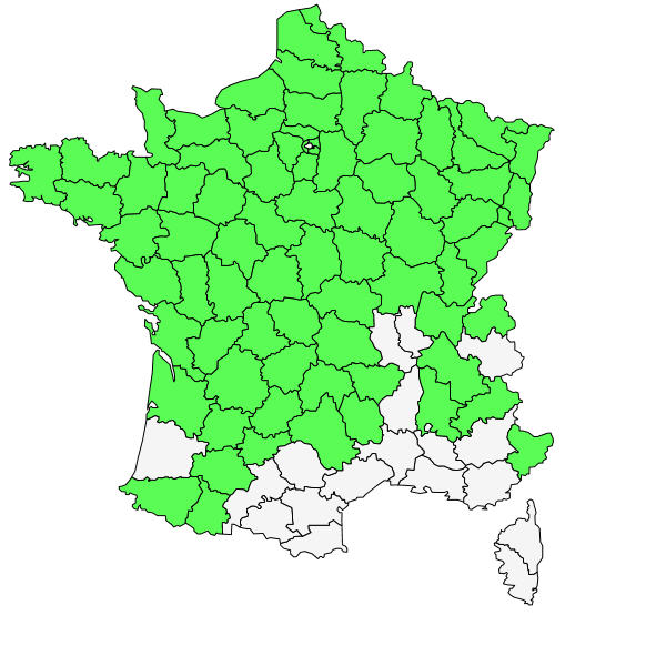 Répartition de Melampyrum pratense L. ( Mélampyre des prés )