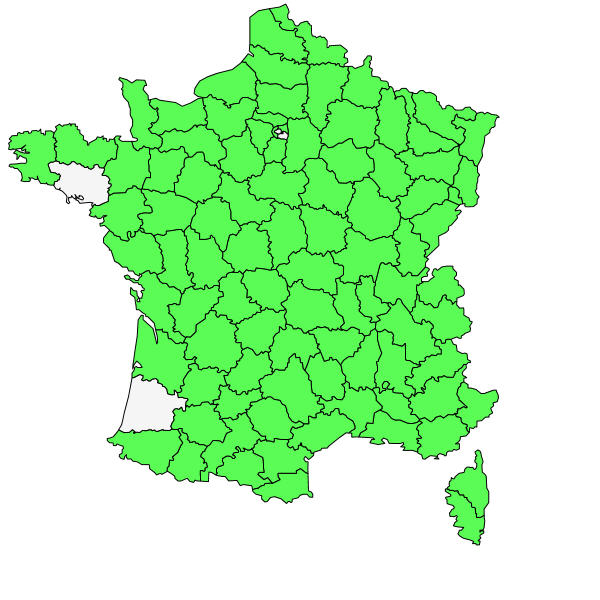 Répartition de Neottia nidus-avis (L.) Rich. ( Neottie nid-d'oiseau )