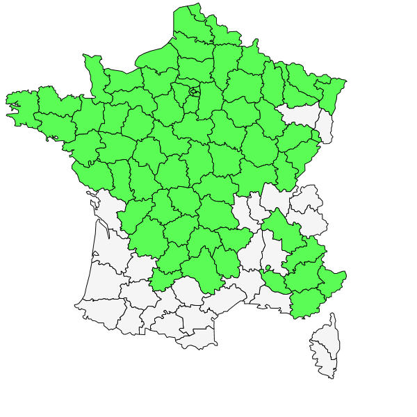 Répartition de Aethusa cynapium L. ( Petite Ciguë )