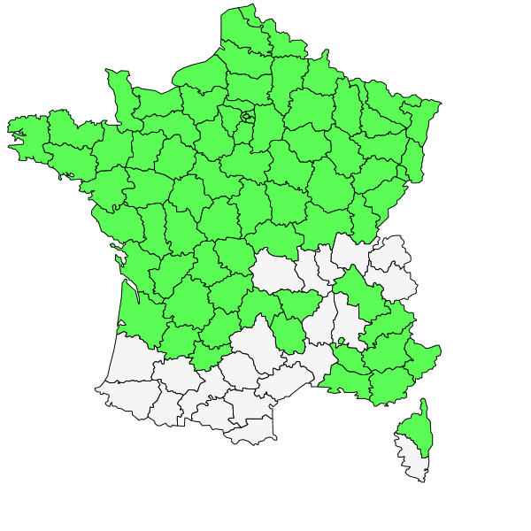 Répartition de Allium vineale L. ( Ail des vignes )