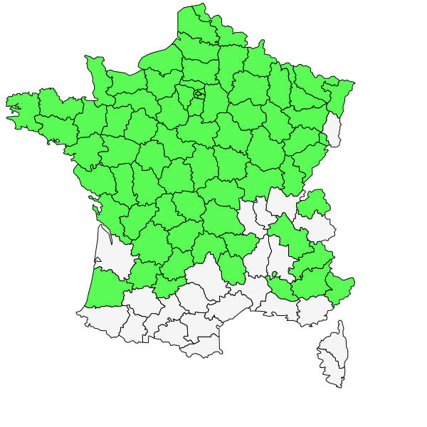 Répartition de Gnaphalium uliginosum L. ( Gnaphale des lieux humides  )