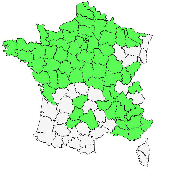 Répartition de Anthriscus caucalis M.Bieb. ( Cerfeuil vulgaire à fruits glabres )