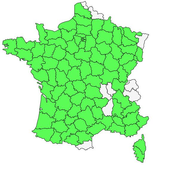 Répartition de Buxus sempervirens L. ( Buis )