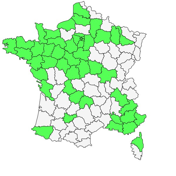 Répartition de Anisantha diandra (Roth) Tutin ex Tzvelev ( Brome à deux étamines )