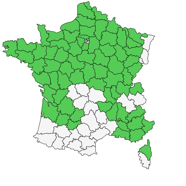 Répartition de Hordeum secalinum Schreb. ( Orge faux seigle )